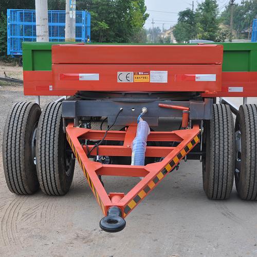 牵引式平板拖车 挖掘机装载机粮食运输托运平板车 工厂重物载重